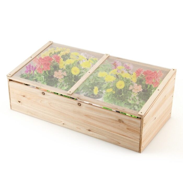 Wooden Garden Portable Greenhouse - 39" x 19.5" x 14" (L x W x H) - Image 2
