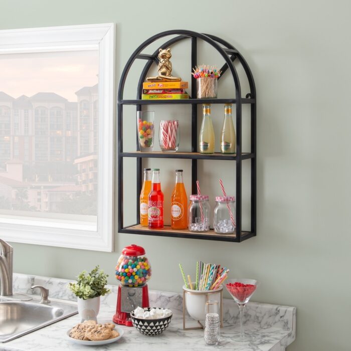 Webster Industrial Hanging Wall Shelf - Image 2