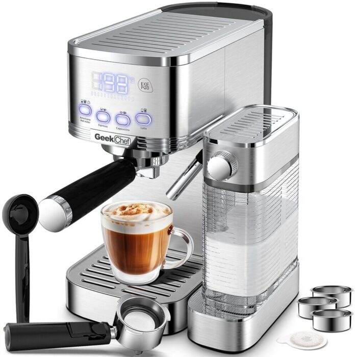 Geek Chef Espresso and Cappuccino Machine - Image 2