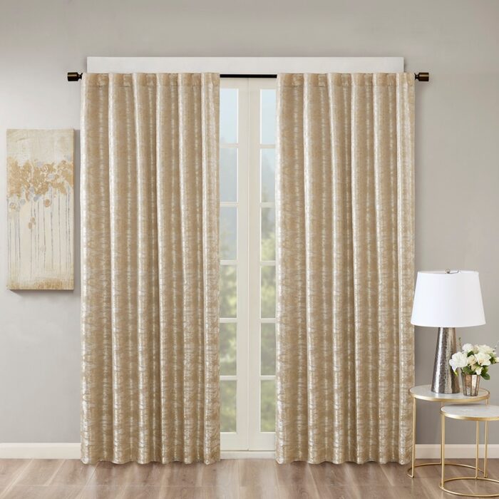 Lined Total Blackout Rod Pocket/Back Tab Curtain Panel