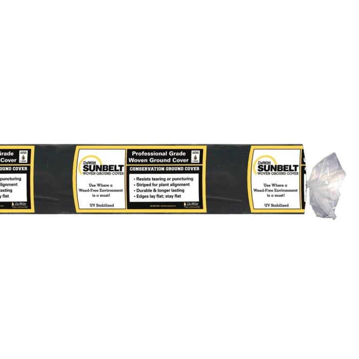 DeWitt Sunbelt 6' Wide Weed Barrier Landscape Fabric Ground Cover, 300' (3 Pack) - Image 2