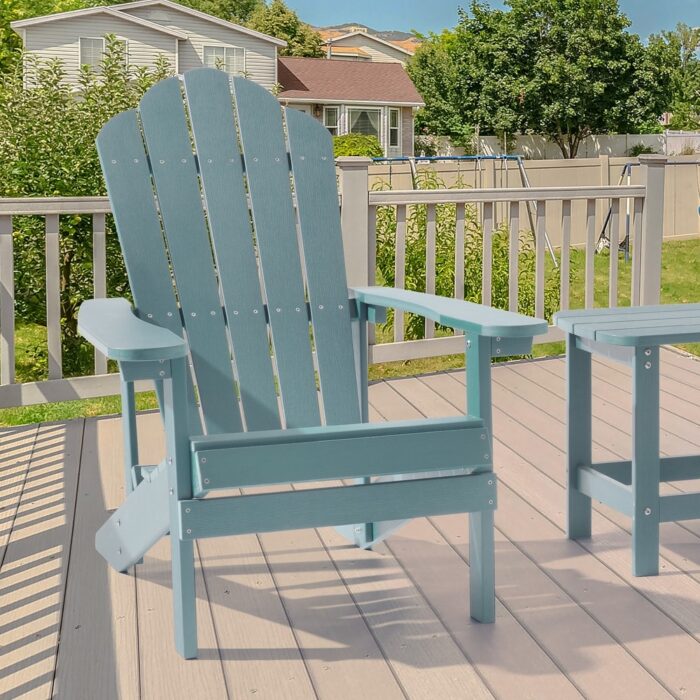AOOLIMICS HIPS All-Weather Faux Wood Adirondack Chair - Image 2
