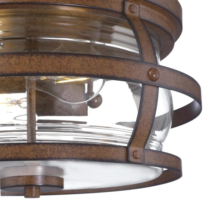 Westinghouse Weatherby 2 Light 14" Wide Outdoor Flush Mount Drum - Image 2