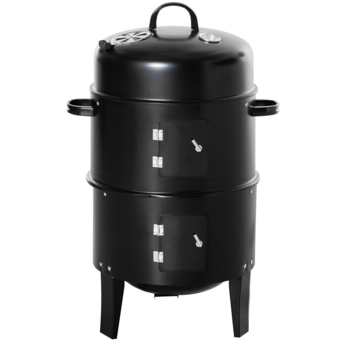 Circular charcoal grill