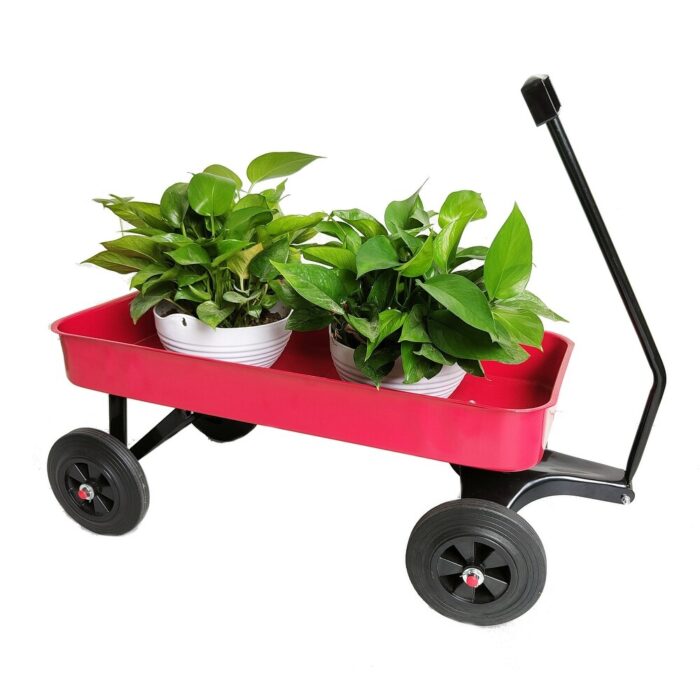 Garden cart Reuniong Railing, solid Wheels, All Terrain Cargo Wagon with 280lbs Weight Capacity - Image 2
