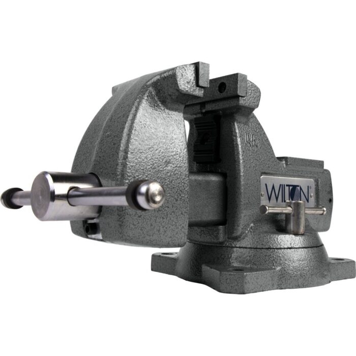 Wilton Tools 21300 4" Wide Jaw 4 1/2" Opening Steel Swivel Base Mechanics Vise - 55.50