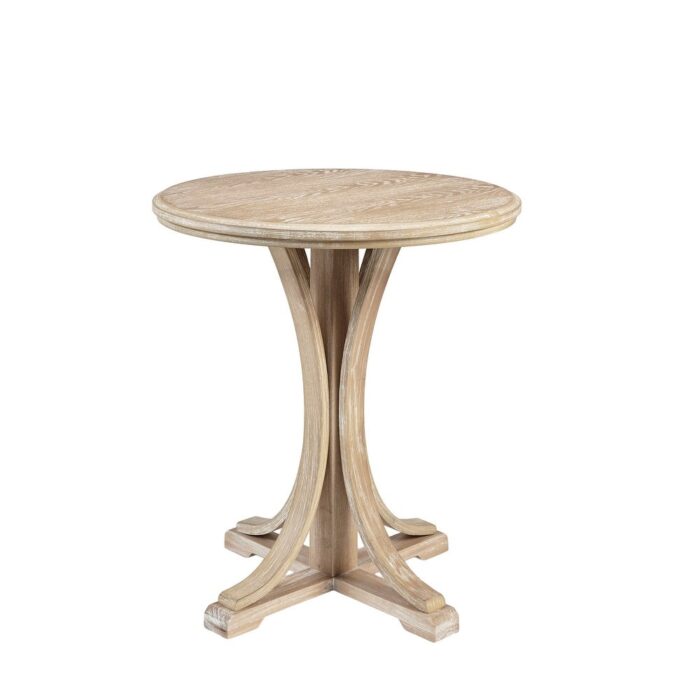 Martha Stewart Reclaimed Wheat Round Accent Table - Image 2