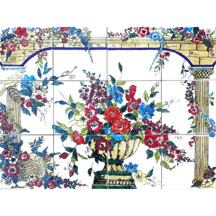 24in x 18in Kitchen Backsplash Design 12pc Tile Ceramic Wall Mural