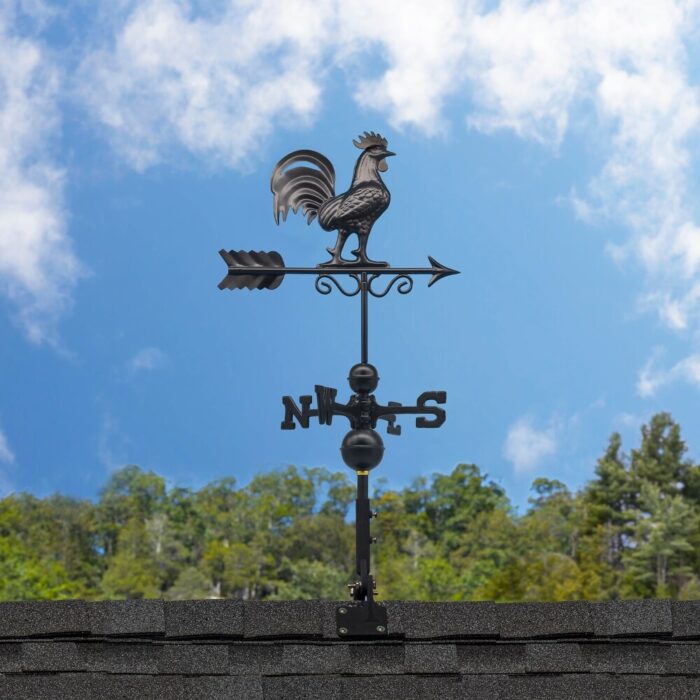 Bantam Rooster Weathervane - Black Finish by Good Directions - Image 2