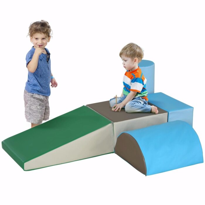 5-Piece Foam Climbing and Crawling Activity Play Set for Babies and Toddlers - Image 2