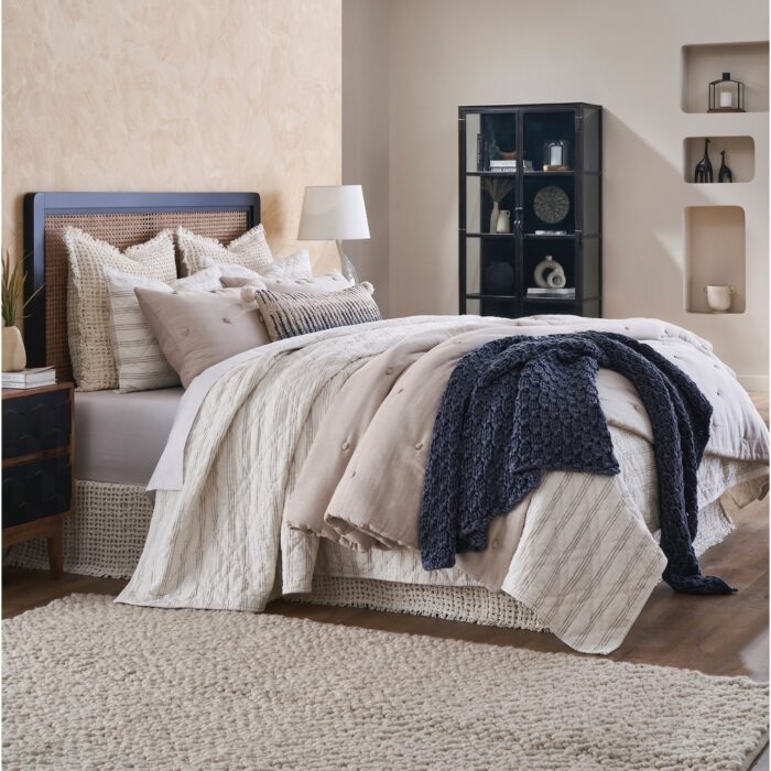 Trawick Linen Bed Skirts, Ivory - Image 2
