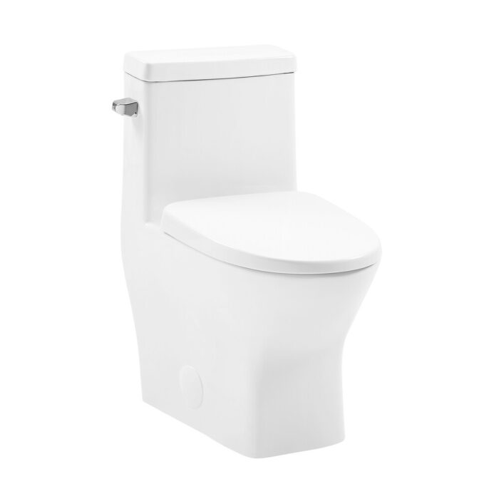 Malta Ii One-Piece Round Toilet Side Flush 1.28 Gpf - 24" x 14" 28.75"