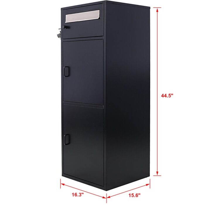 Steel Floor Parcel Package Drop with Locking and Multi Compartments - Image 2