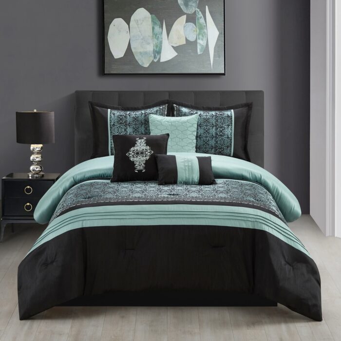 Grand Avenue Shelly 7 Piece Transitional Comforter Set
