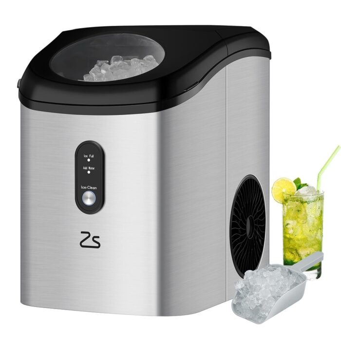Nugget Ice Maker Countertop with Soft Chewable Ice