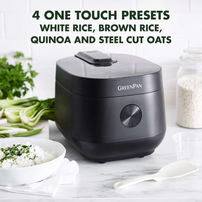 GreenPan 8 Cup Electric Healthy Non-Stick Rice Cooker - Image 2