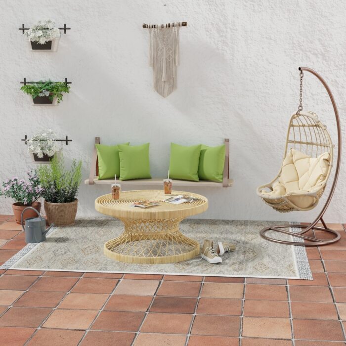 Sunbrella 16" x 16" Green Solid Outdoor Throw Pillow (Set of 2) - 16'' L x 16'' W x 4'' H