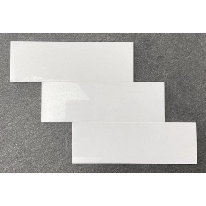 4 x 12 Thassos White Subway Marble Tiles - Case (5 Square Feet)