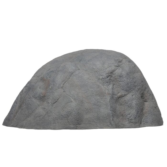 Decorative Outdoor Weather-Resistant Artistic Artificial Faux Stone Rock, Garden Patio Granite Grey Fiberglass Stone - Image 2