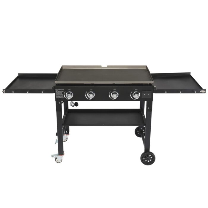 Foldable 4-Burner Flat Top Gas Griddle Cooking Station