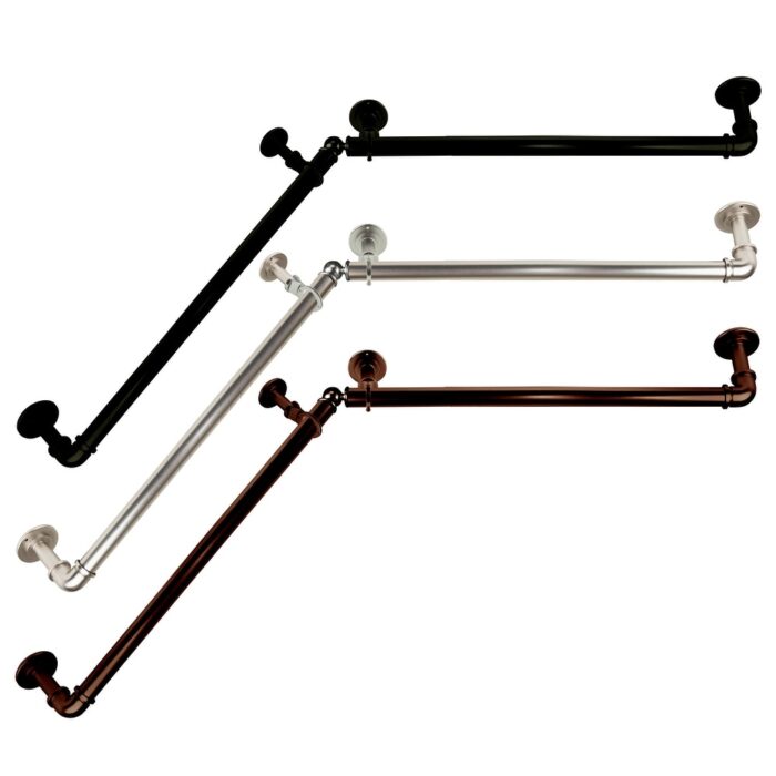 InStyleDesign 1" Blackout Corner Curtain Rod