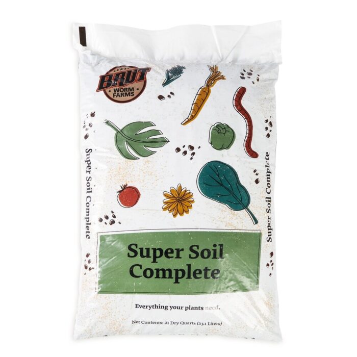 Brut Worm Farms Super Soil All Purpose Rich Dark Blend Organic Soil (4 Pack) - Image 2