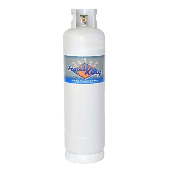 Flame King 60LB POL Steel Propane Tank Cylinder for RVs & Trucks