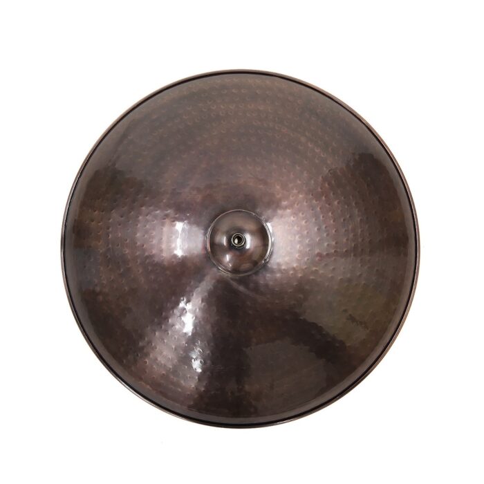 Achla Designs 14"W Round Burnt Copper Stainless Steel Birdbath w/ Black Wrought Iron Tripod Stand - Image 2