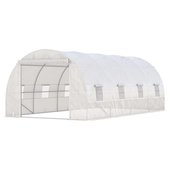 19' x 10' x 7' Steel Frame Walk-In Tunnel Greenhouse Garden Warm House - Image 2