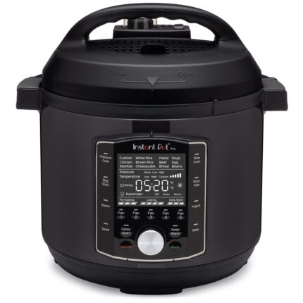 6 Quart Pressure Cooker, Slow Cooker, Rice/Grain Cooker, Steamer, Sauté, Sous Vide, Yogurt Maker, Sterilizer, and Warmer
