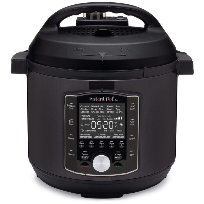 8 Quart 10-in-1 Pressure Cooker, Slow Cooker, Rice/Grain Cooker, Steamer, Sauté, Sous Vide, Yogurt Maker, Sterilizer, and Warmer