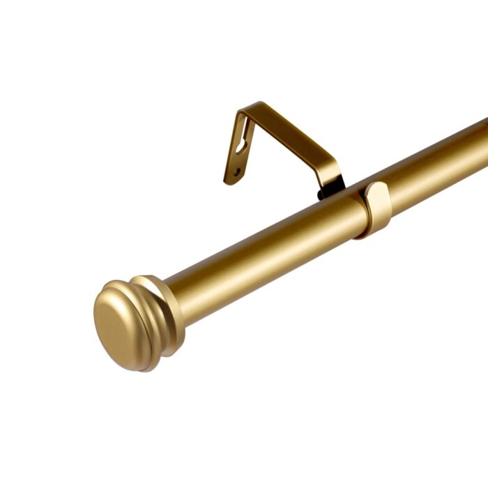 Window Single Curtain Rod with Adjustable Sizes-88"-132"