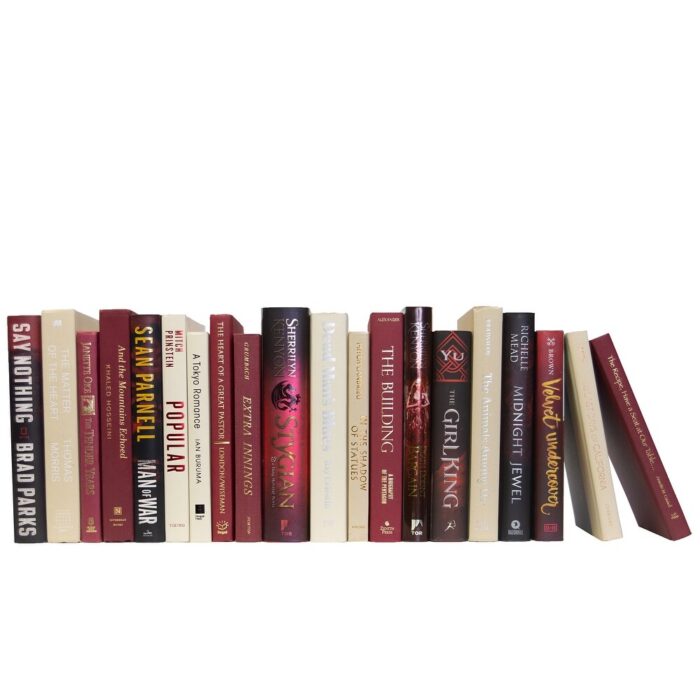 Books Burgundy Decorative Accessories: Cranberry Mixed Media Color By The Foot