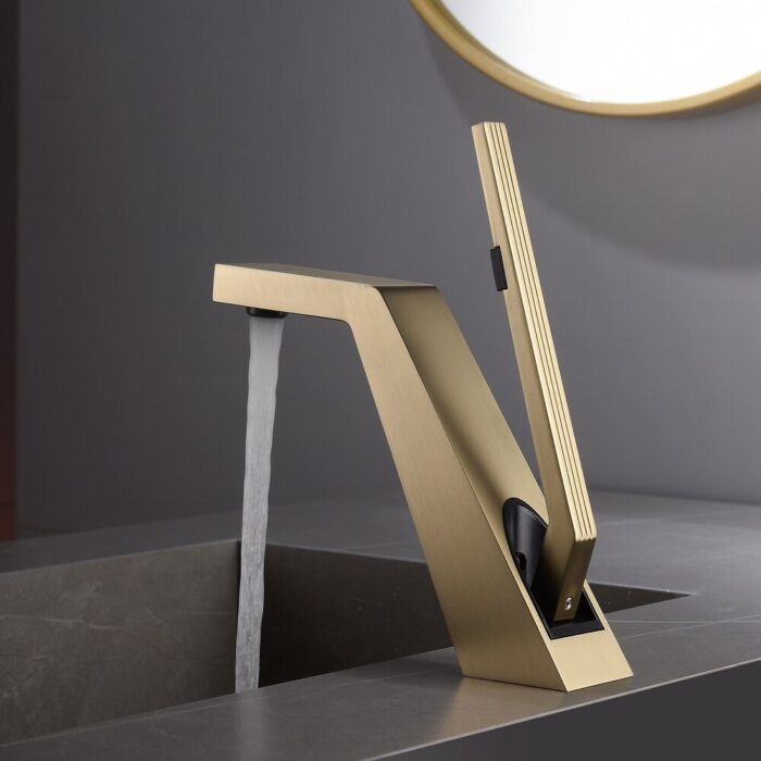 Solid Brass Single-handle Bathroom Vanity Sink Faucet - Image 2