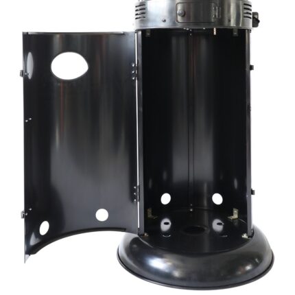 AZ Patio Heaters Round Commercial Glass Cylinder Patio Heater in Black with Black Tube - N/A - Image 2