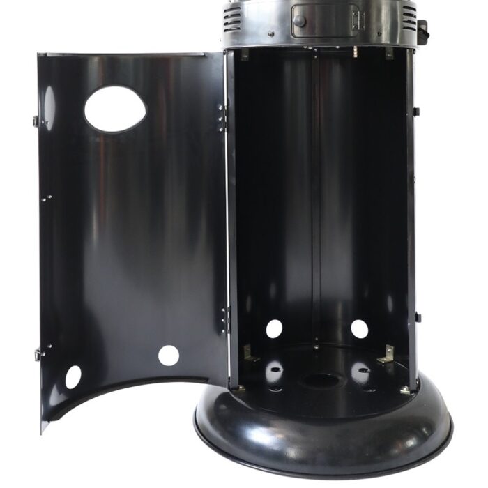 AZ Patio Heaters Round Commercial Glass Cylinder Patio Heater in Black with Black Tube - N/A - Image 2