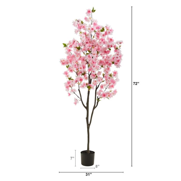 6' Cherry Blossom Artificial Tree - Image 2