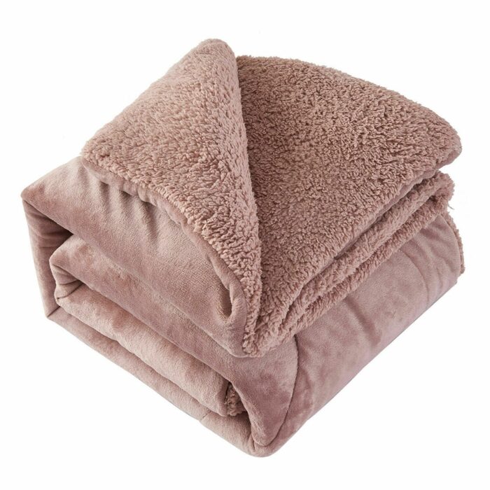 3 Pieces Comforter Set Blanket Thick Warm Soft Bedding King Woodrose - Image 2