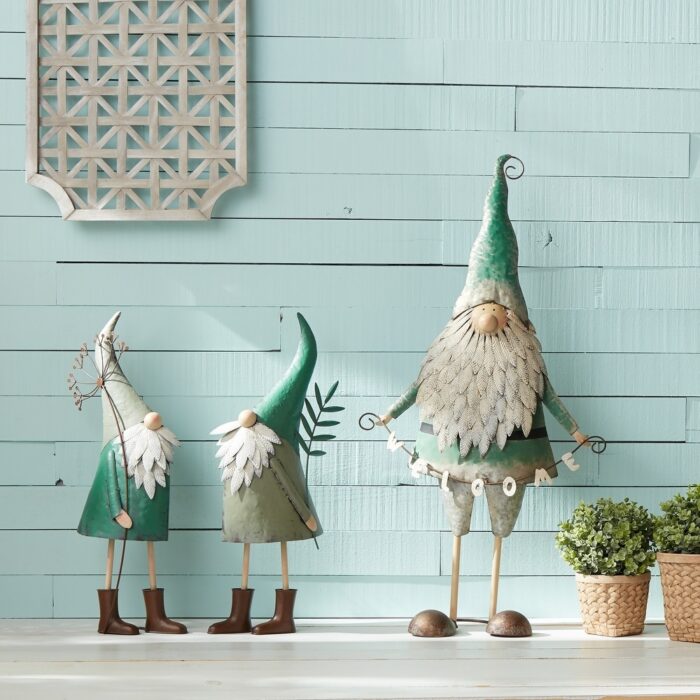 Set of 2 Gnome Garden Outdoor Statues 27.5" - Image 2