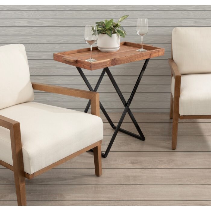 Kate and Laurel Monaco Tray Table - 31x16x28