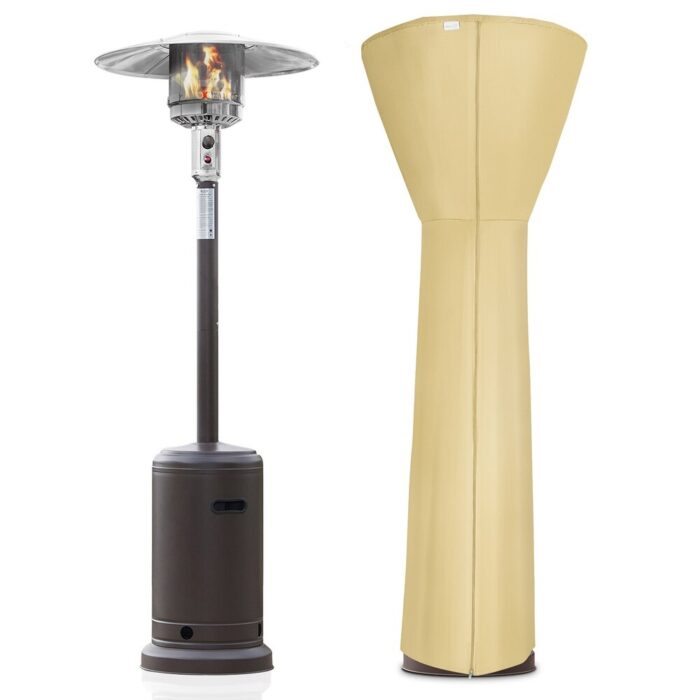 BELLEZE 48,000BTU Patio Mocha Heater With 2 Sides Sand Heater Cover