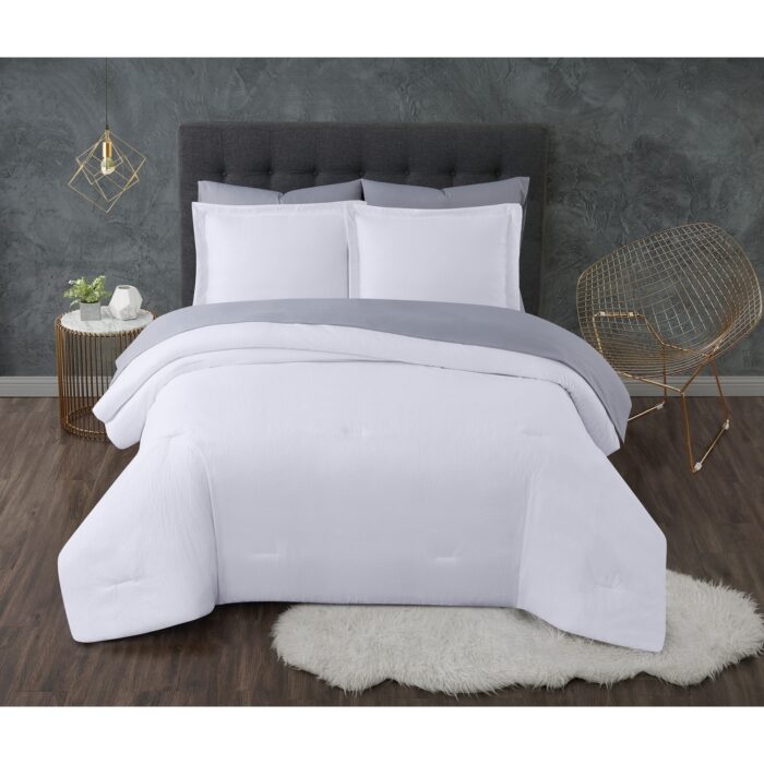 Truly Calm Antimicrobial Seersucker 7 Piece Bed in a Bag - Image 2