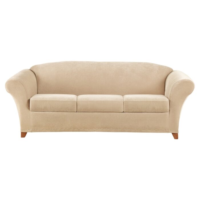 SureFit Stretch Pique 4 Piece Sofa Slipcover - Image 2