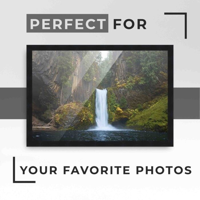 42x15 Black Picture Frame - Wood Picture Frame Complete with UV - Image 2
