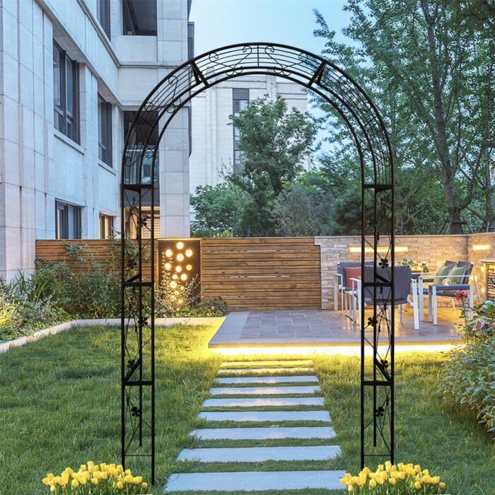 Metal Arch Garden Trellis for Climbing Plants