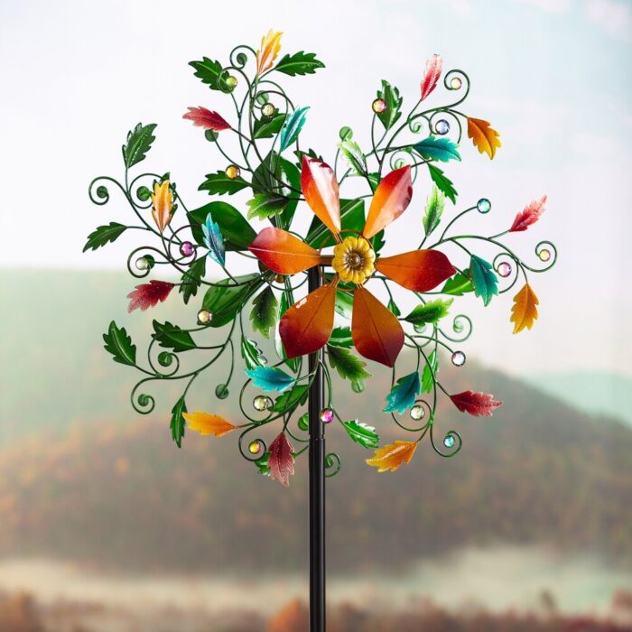75 in. Swirling Leaves Wind Spinner - Image 2