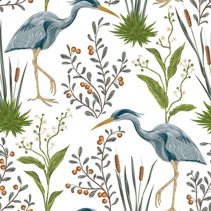 Blue Bird Animal Peel and Stick Removable Wallpaper 9623 - Image 2
