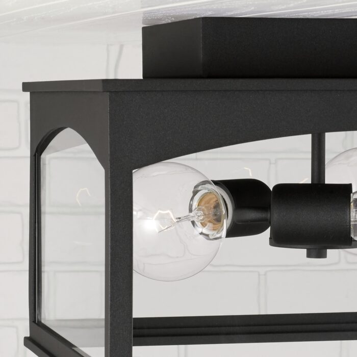 Burton 3-light Outdoor Flush Mount - Image 2