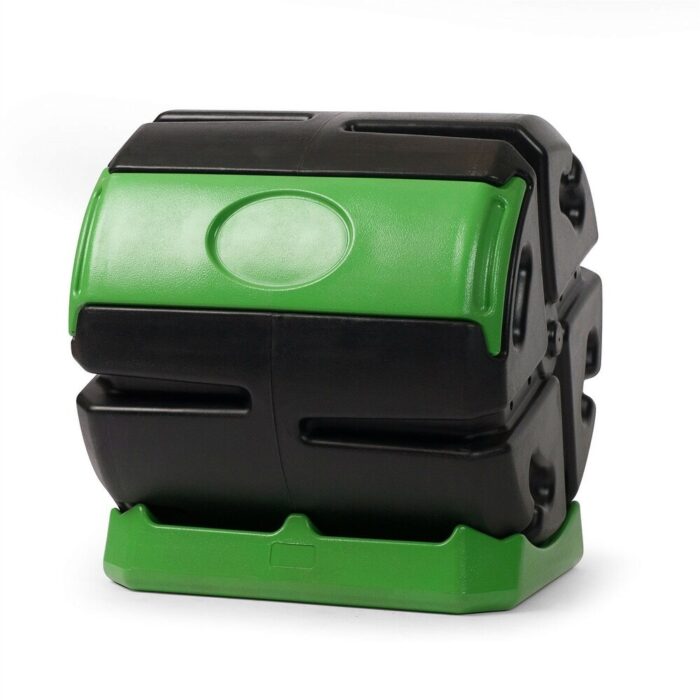 Recycled Plastic 5-Cubic Ft Compost Bin Home Garden Rolling Composter - 24L x 27W x 24H in.