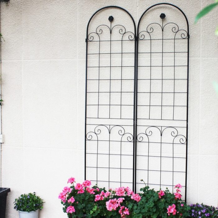 4 Pack Metal Garden Trellis for Climbing Plants Outdoor 86.7'' x 19.7'' Rustproof Plant Support